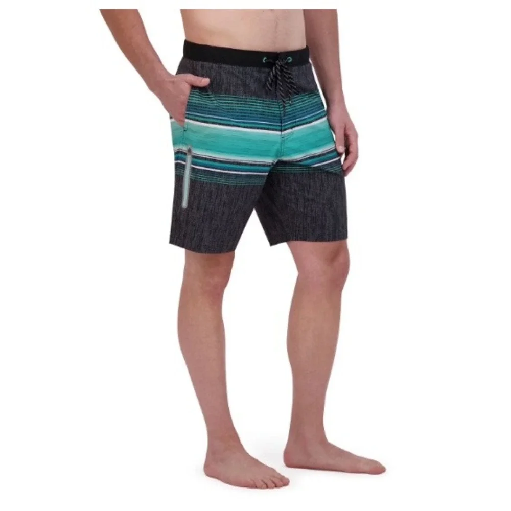 ZeroXposur Men's Green Swim Trunk‎ Board Shorts with Inner Liner Size L NWT
